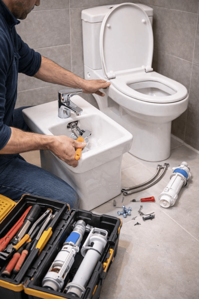 Sustitución de sanitarios, grifería y mecanismos